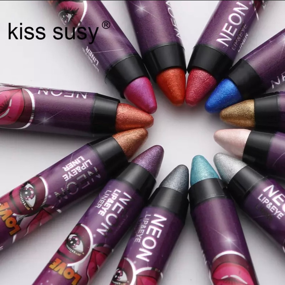 NWT Kiss Suzy Gorgeous Glide On Eyeshadow Stick Sexy Vibrant Pink Glow - Picture 4 of 10